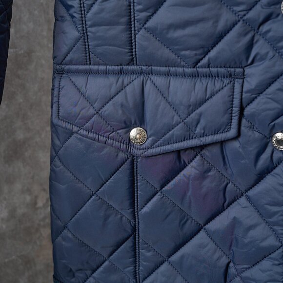Ralph Lauren Navy Blue Quilted Cotton Jacket - Picture 8 of 9